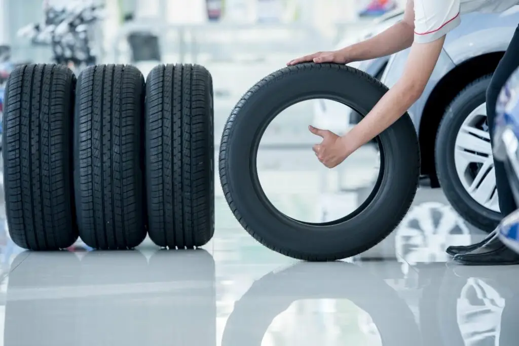 Carbon black is commonly used in tires.